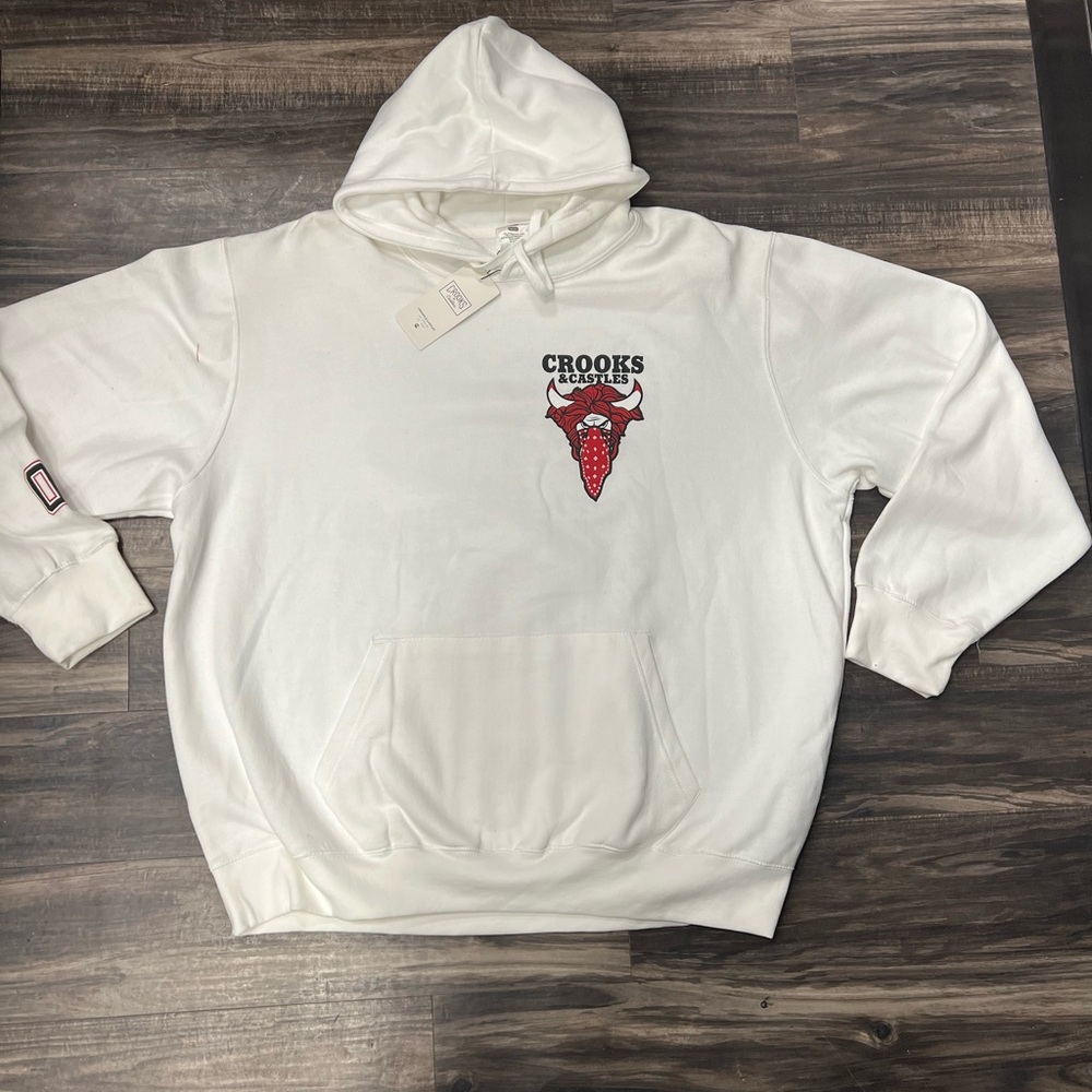 Men’s 5XL Crooks & Castles White Hoodie new with tags